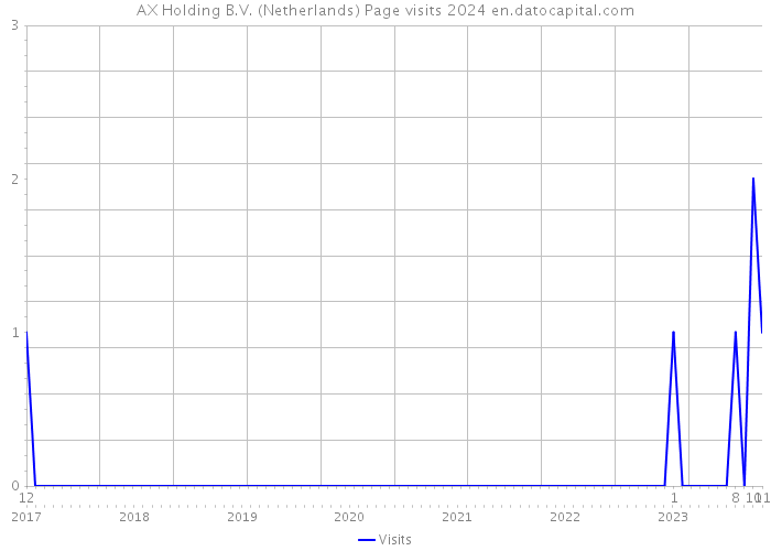 AX Holding B.V. (Netherlands) Page visits 2024 