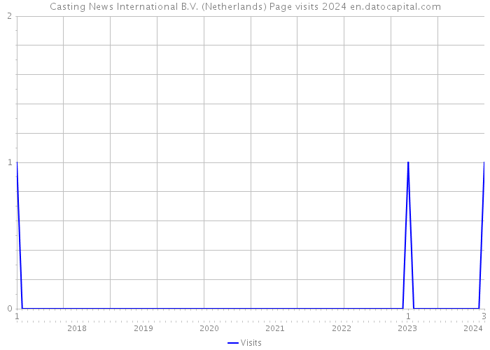 Casting News International B.V. (Netherlands) Page visits 2024 