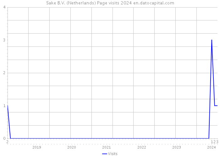 Sake B.V. (Netherlands) Page visits 2024 