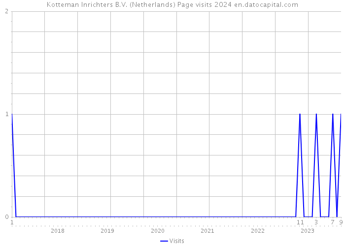 Kotteman Inrichters B.V. (Netherlands) Page visits 2024 