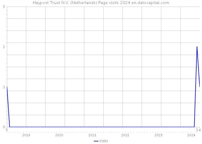 Haypost Trust N.V. (Netherlands) Page visits 2024 