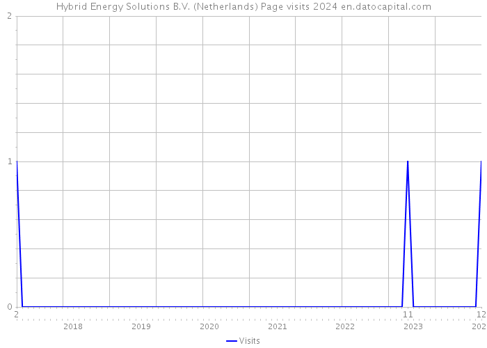 Hybrid Energy Solutions B.V. (Netherlands) Page visits 2024 