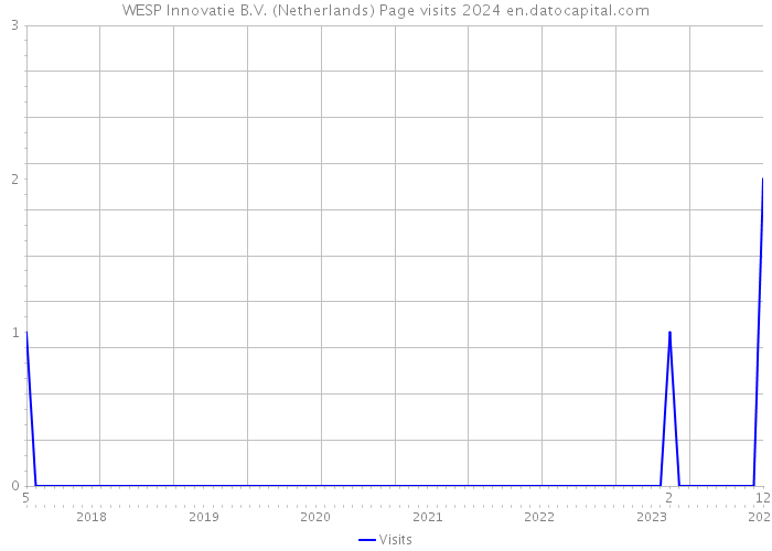WESP Innovatie B.V. (Netherlands) Page visits 2024 