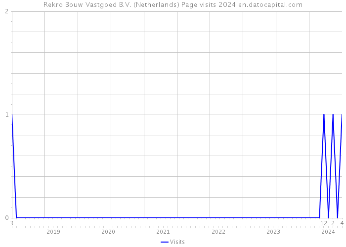 Rekro Bouw Vastgoed B.V. (Netherlands) Page visits 2024 
