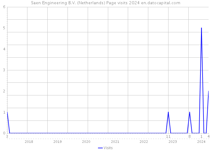 Saen Engineering B.V. (Netherlands) Page visits 2024 