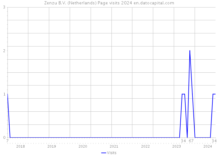 Zenzu B.V. (Netherlands) Page visits 2024 