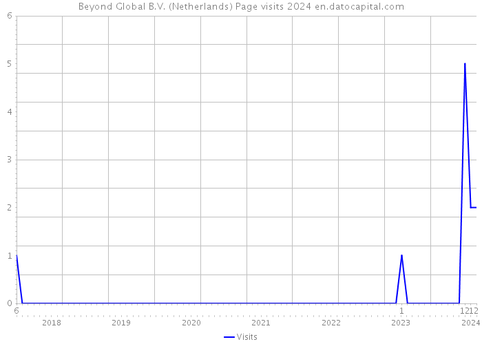 Beyond Global B.V. (Netherlands) Page visits 2024 