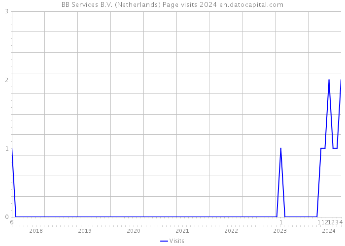 BB Services B.V. (Netherlands) Page visits 2024 