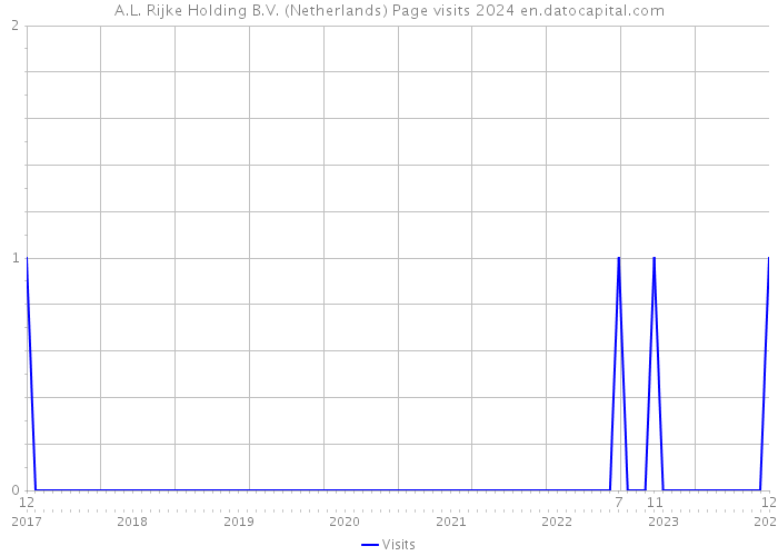 A.L. Rijke Holding B.V. (Netherlands) Page visits 2024 