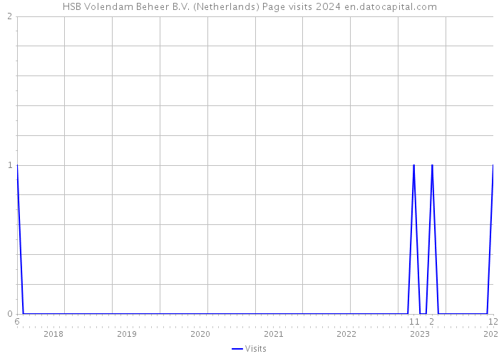 HSB Volendam Beheer B.V. (Netherlands) Page visits 2024 