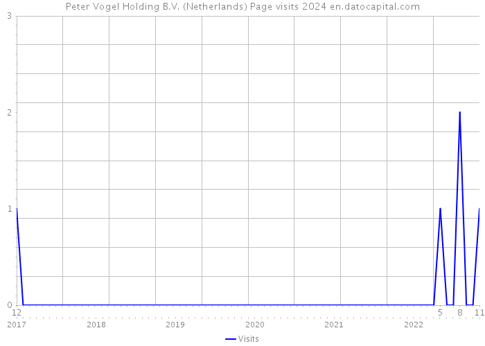 Peter Vogel Holding B.V. (Netherlands) Page visits 2024 