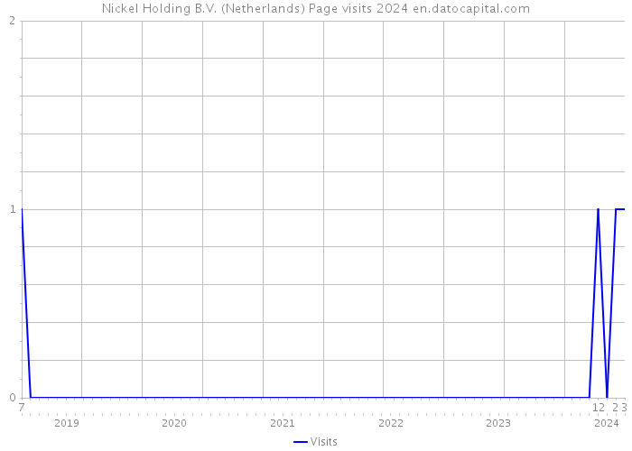 Nickel Holding B.V. (Netherlands) Page visits 2024 