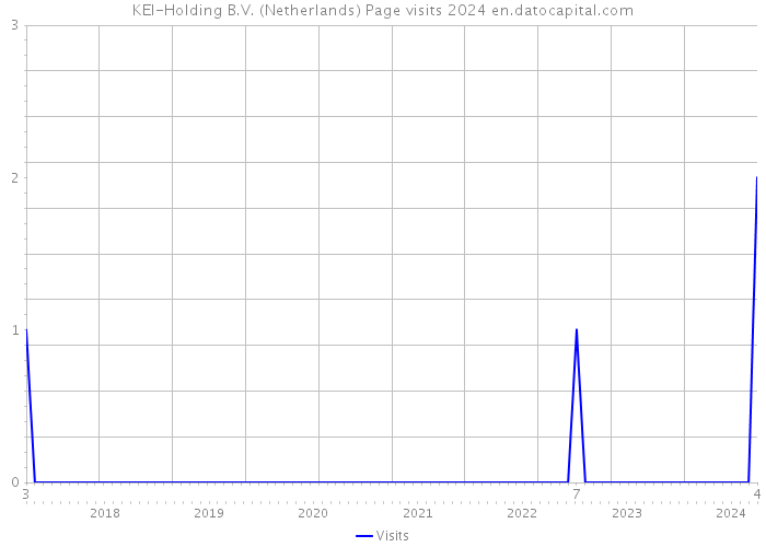 KEI-Holding B.V. (Netherlands) Page visits 2024 