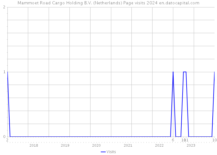Mammoet Road Cargo Holding B.V. (Netherlands) Page visits 2024 