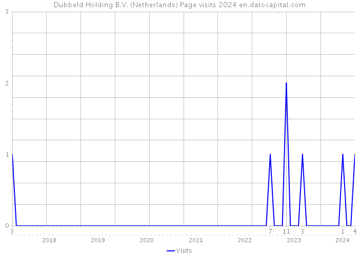 Dubbeld Holding B.V. (Netherlands) Page visits 2024 