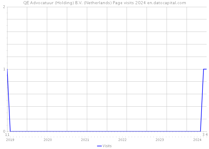 QE Advocatuur (Holding) B.V. (Netherlands) Page visits 2024 