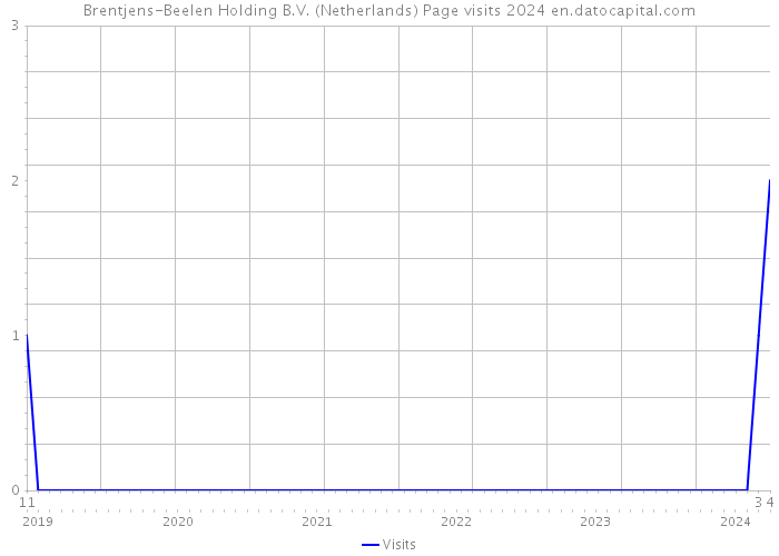 Brentjens-Beelen Holding B.V. (Netherlands) Page visits 2024 