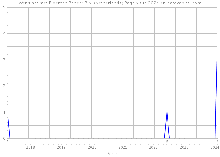 Wens het met Bloemen Beheer B.V. (Netherlands) Page visits 2024 