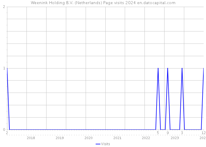 Weenink Holding B.V. (Netherlands) Page visits 2024 