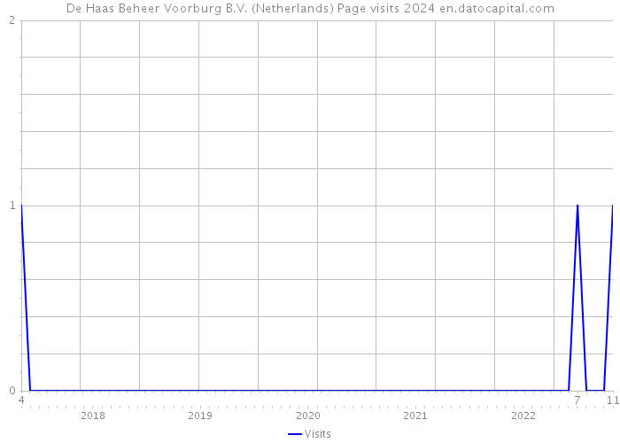 De Haas Beheer Voorburg B.V. (Netherlands) Page visits 2024 
