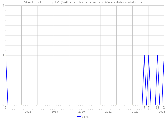 Stamhuis Holding B.V. (Netherlands) Page visits 2024 
