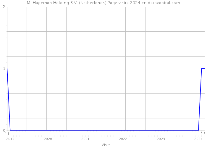 M. Hageman Holding B.V. (Netherlands) Page visits 2024 