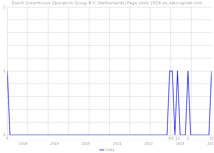 Dutch Greenhouse Operation Group B.V. (Netherlands) Page visits 2024 
