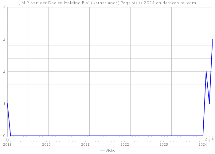 J.M.P. van der Doelen Holding B.V. (Netherlands) Page visits 2024 