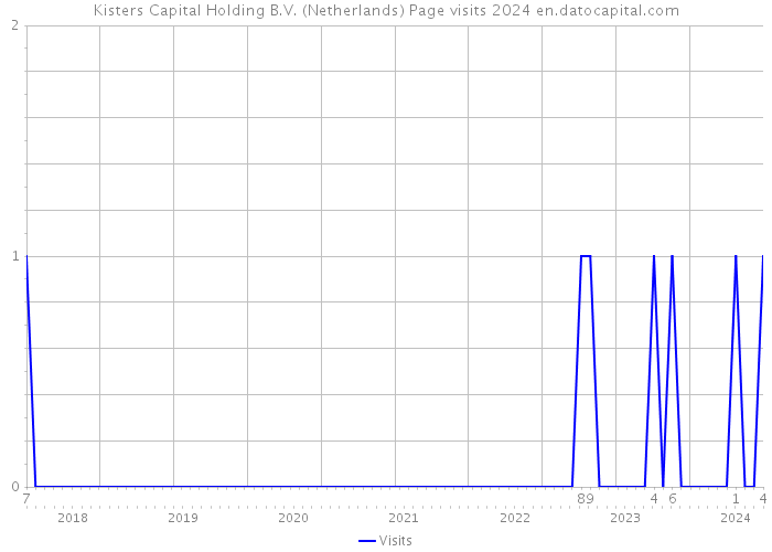 Kisters Capital Holding B.V. (Netherlands) Page visits 2024 