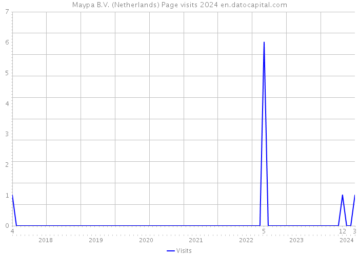 Maypa B.V. (Netherlands) Page visits 2024 