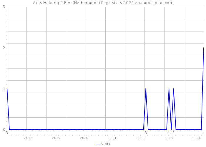Atos Holding 2 B.V. (Netherlands) Page visits 2024 