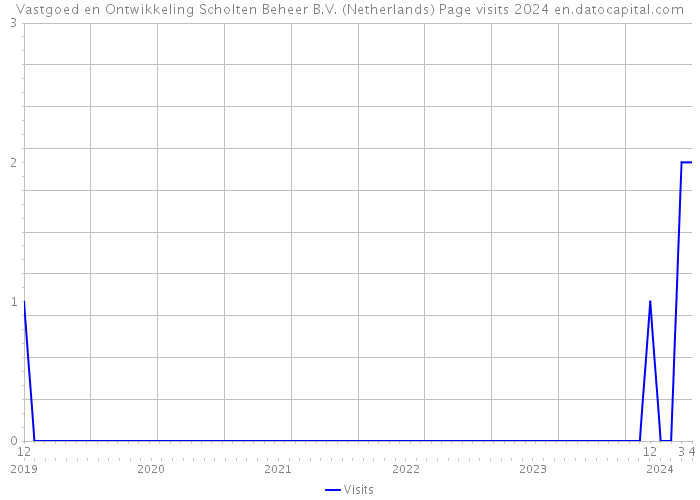 Vastgoed en Ontwikkeling Scholten Beheer B.V. (Netherlands) Page visits 2024 