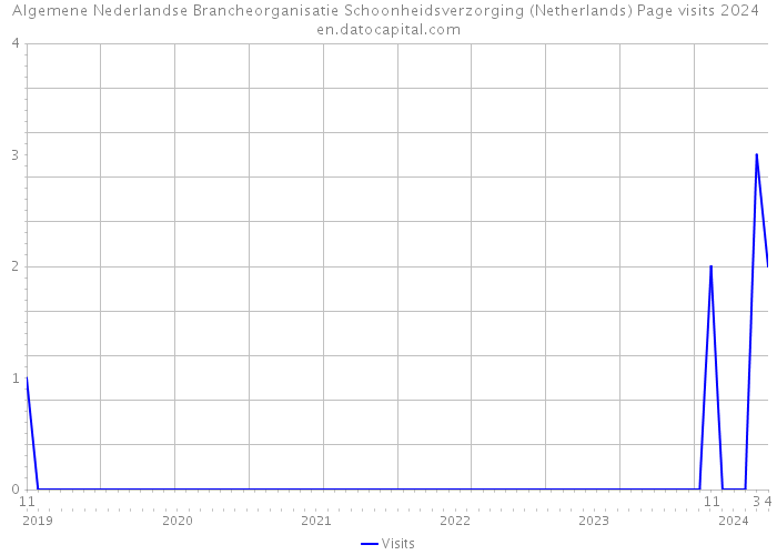 Algemene Nederlandse Brancheorganisatie Schoonheidsverzorging (Netherlands) Page visits 2024 