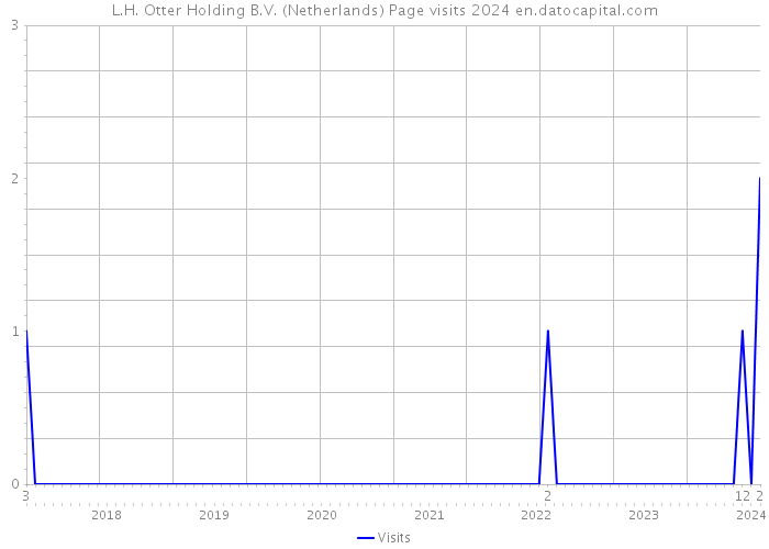 L.H. Otter Holding B.V. (Netherlands) Page visits 2024 