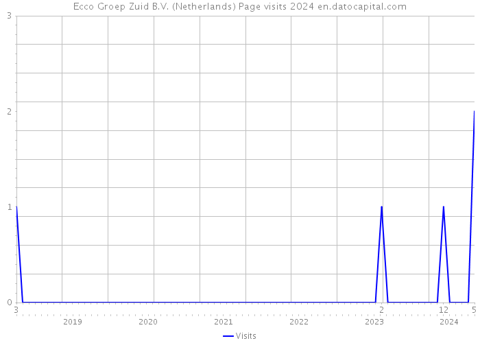 Ecco Groep Zuid B.V. (Netherlands) Page visits 2024 