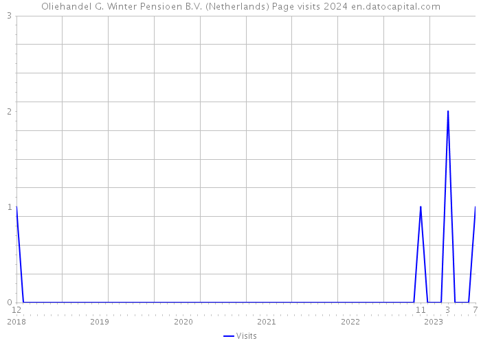 Oliehandel G. Winter Pensioen B.V. (Netherlands) Page visits 2024 