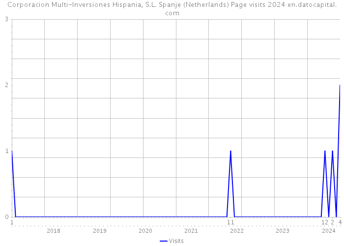 Corporacion Multi-Inversiones Hispania, S.L. Spanje (Netherlands) Page visits 2024 