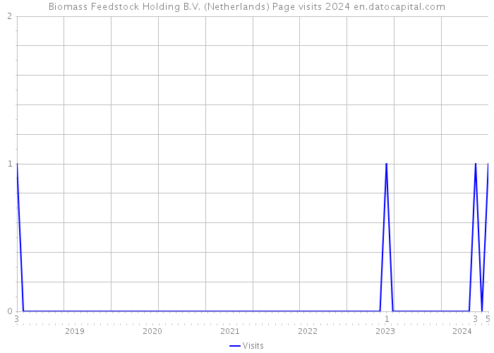 Biomass Feedstock Holding B.V. (Netherlands) Page visits 2024 