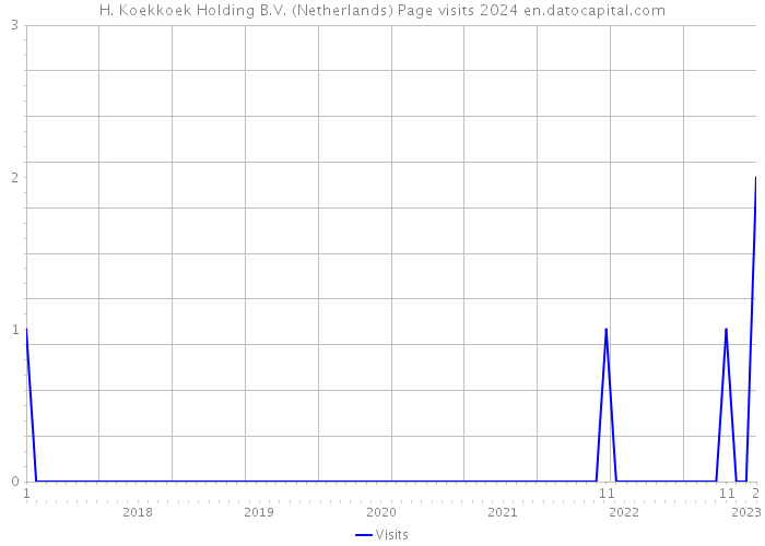 H. Koekkoek Holding B.V. (Netherlands) Page visits 2024 