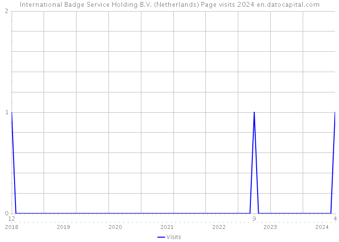 International Badge Service Holding B.V. (Netherlands) Page visits 2024 