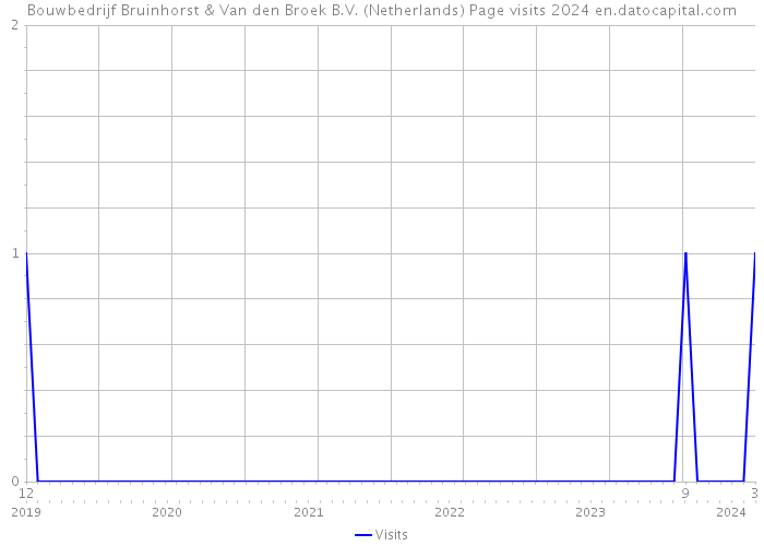 Bouwbedrijf Bruinhorst & Van den Broek B.V. (Netherlands) Page visits 2024 