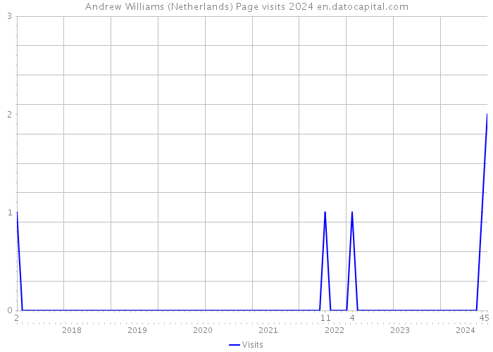 Andrew Williams (Netherlands) Page visits 2024 