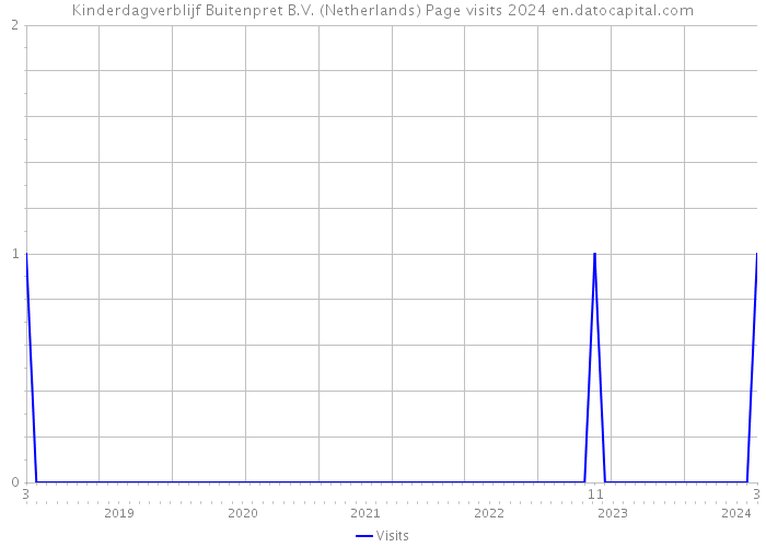 Kinderdagverblijf Buitenpret B.V. (Netherlands) Page visits 2024 