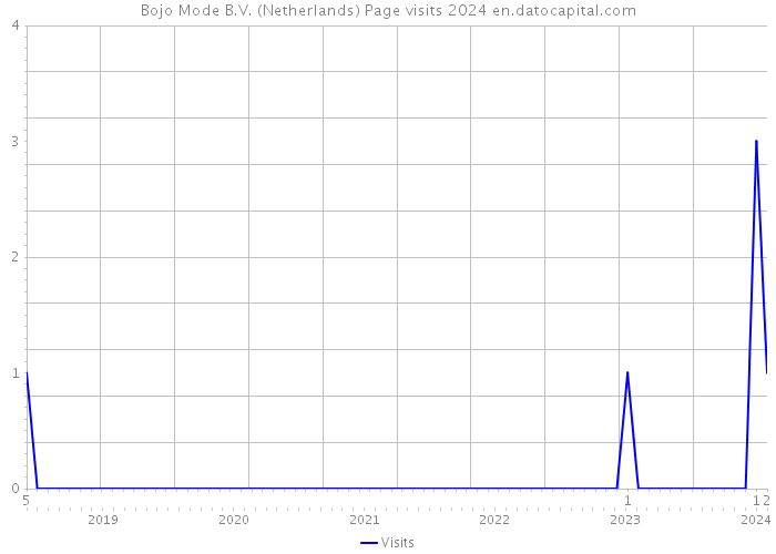 Bojo Mode B.V. (Netherlands) Page visits 2024 
