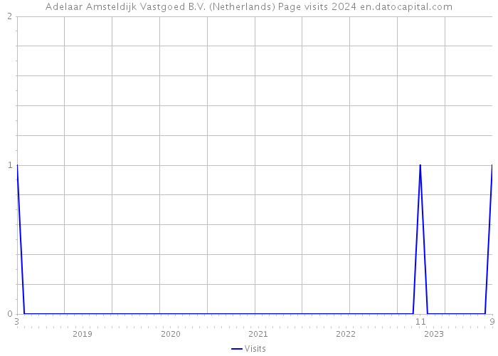 Adelaar Amsteldijk Vastgoed B.V. (Netherlands) Page visits 2024 