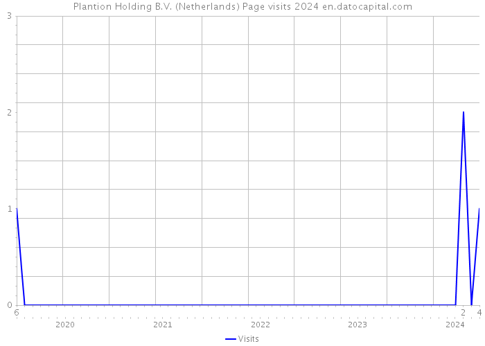 Plantion Holding B.V. (Netherlands) Page visits 2024 