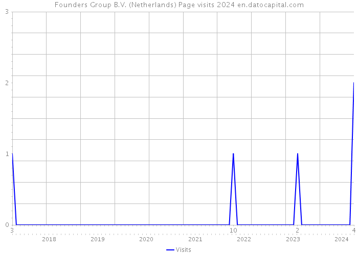 Founders Group B.V. (Netherlands) Page visits 2024 