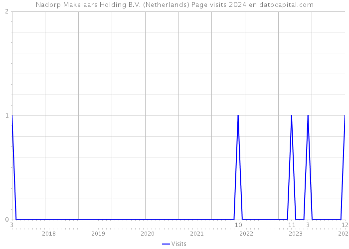 Nadorp Makelaars Holding B.V. (Netherlands) Page visits 2024 