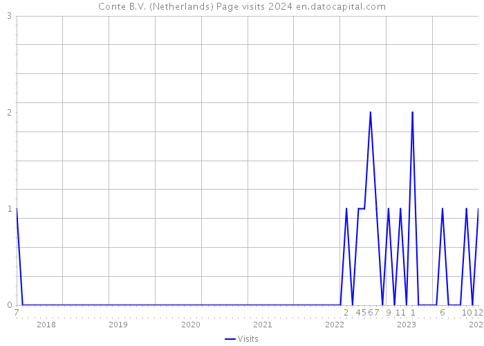 Conte B.V. (Netherlands) Page visits 2024 
