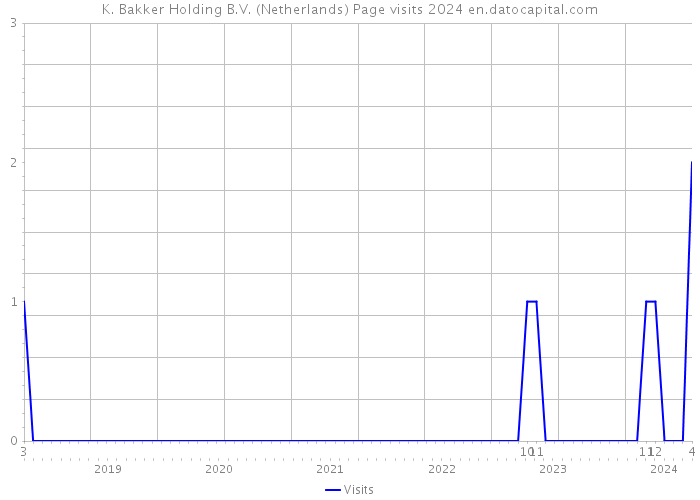K. Bakker Holding B.V. (Netherlands) Page visits 2024 